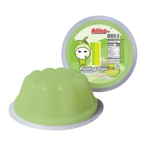 Aiiing Pudding Bowl (with Nata) - 410g x 12 bowl - Honeydew 01