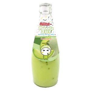 Aiiing Falooda 3 in 1 (Nata De Coco, Basil Seed, Noodle) - Honeydew
