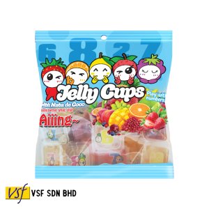 Aiiing Jelly - Mini Coconut Jelly Cup (with Nata de Coco) - Assorted - 25g x 27 pcs x 14 pkts