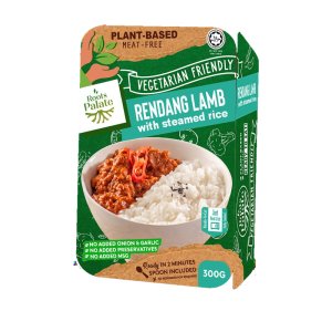 Roots Palate Vegetarian Rendang Lamb With Steamed Rice