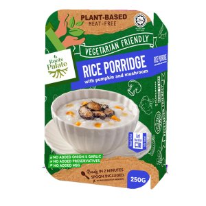 Roots Palate Vegetarian Rice Porridge With Pumpkin And Mushroom