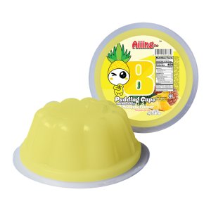 Aiiing Pudding Bowl (with Nata) - 410g x 12 bowl - Pineapple 01