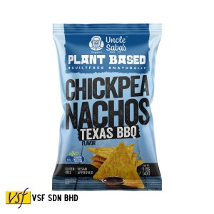 Uncle Saba's Plant Based Chickpea Nachos - Texas BBQ - 115g x 12 pkts